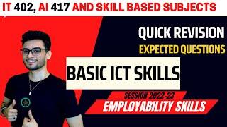 Basic ICT Skills ONE SHOT | EXPECTED QUESTIONS 2024 Boards | Class 10