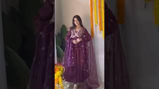 Myntra Anarkali kurta sets haul #diwalioutfits #aliacutkurti #festivewear #youtubeshorts