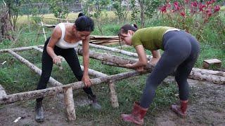 ​Building a Farm and a Free house, the two Sisters happily worked together | Ngân Daily Life