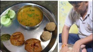 Rajasthani daal bati churma banane ki vidhi #sonushorts #churma #chooralmalalandslide #cthurma