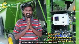 Cornext Silage Entrepreneur from Tamil Nadu - Automatic Silage Baler