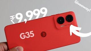 Moto G35 5G Unboxing & First Look ️ Giveaway || The Best 5G smartphone under 10k ?