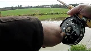 Vintage Cane Rod & Hydraflo Strike Right Centre Pin Reel