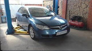 Переборка переднего суппорта на Honda Civic 1,8 Хонда Цивик 2008 года
