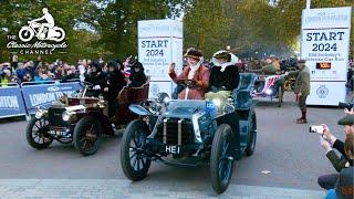 London to Brighton Veteran Car Run 2024 - start line action