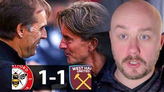 "Lopetegui Is Testing My Patience" Brentford 1-1 West Ham Match Reaction