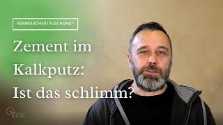 Zement im Kalkputz: Ist das schlimm?