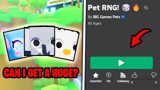 Grinding HUGE Pets Until Pet Simulator RNG Comes Out!