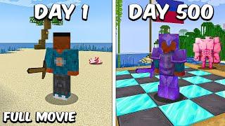 I Survived 500 Days in Hardcore Minecraft! (FULL MOVIE)