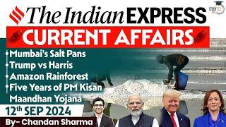 The Indian Express Newspaper Analysis | 12 September 2024 | Daily Current Affairs | By StudyIQ IAS