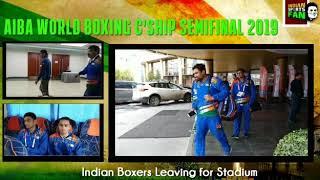 Indian Boxers Amit Panghal & Manish Kaushik Enroute Stadium