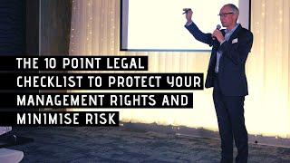 The Management Rights Formula: The 10 Point Legal Checklist to Protect Your MR and Minimise Risk