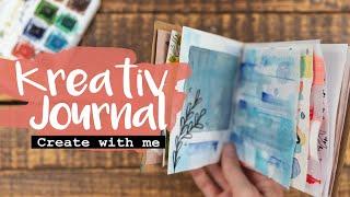 Kreativjournal - gemeinsam malen, Junk Journal, Art Journal Flipthrough