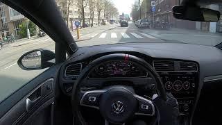 LOUD TCR TUNED 373HP drive through Amsterdam & Police pull over‍️