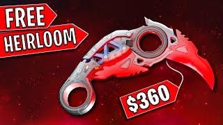 Unlocking The New $360 HEIRLOOM KARAMBIT & P2W Skins for FREE!