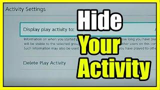 How to Hide your Games played or Activity on Nintendo Switch (Fast Tutorial)