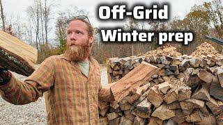 Preparing for Winter on our OFF-GRID Homestead