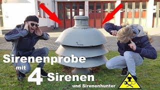 Sirenenprobe mit 4 Sirenen + On the road again mit Sirenenhunter