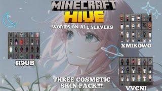 THREE COSMETICS SKIN PACKS APK works on any servers1.20+ credits by||• @vvcni||@h9ub||•@xMikowo•||