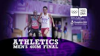 Men's 400m Final - Athletics - Singapore 2010 Youth Games