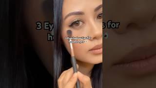 3 eyeshadow tips for hooded eyes  #makeup #hoodedeyes