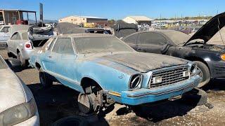 1977 Ford Mustang II JUNKED!  This gorgeous Aqua pony is at the glue factory...Why?  Oh Why?