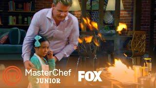 Kya's Pan Is On Fire | Season 4 Ep. 7 | MASTERCHEF JUNIOR