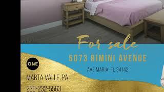 Ave Maria, FL | HOMES FOR SALE | 5073 Rimini Ave | Presented by Marta Valle