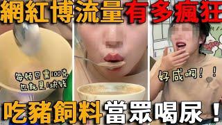 中國網紅為了博流量能有多瘋狂？吃豬飼料、當眾表演喝尿、送路人花圈，結果現場超活該！#峽谷課代表#直播#人物#解說#有趣#故事#網紅#中國