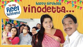 To my 'Reel Husband' , Happy Birthday Vinodetta !!  Vinod Kovoor l Sneha Sreekumar