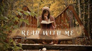 Read with Me in an Autumn Forest - calm music, nature sounds + autumn ambience ASMR for 40 min