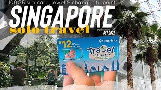 Day 1 Part 1 | 100GB Singapore Sim Card, Jewel & Exchanging Money  | Singapore 2022