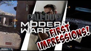 MODERN WARFARE FIRST IMPRESSIONS! | Call of Duty Modern Warfare Beta Gameplay