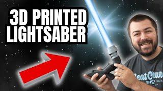 I Built My Own Lego Lightsaber Lamp! (3D Printed & Super Bright LEDs)