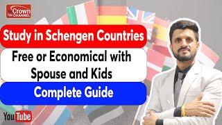 Study In Schengen Countries Complete Guide | Study in Europe With Scholarships | Crown Immigration