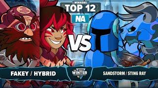 STING RAY & Sandstorm vs Fakey & Hybrid - Top 12 - Winter Championship 2025 - NA 2v2