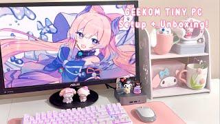 TINY PC setup + unboxing! | ASMR | GEEKOM GT13 Pro mini | applefrog