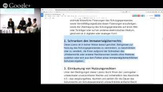 CC-Lizenztextlesung – Juristen und Pädagogen erklären die Creative Commons Lizenzen