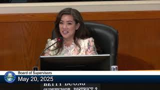 County of Santa Clara Board of Supervisors May 20 , 2025 9:30 a.m.