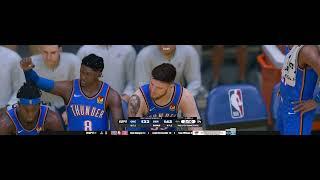 NBA 2K25 PC Modded│Thunder vs Nuggets│4K Ultra-Wide ESPN Broadcast Gameplay Playoffs Game 3