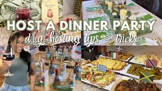 HOST A DINNER PARTY WITH ME! | around the world theme, food, decor, & tips