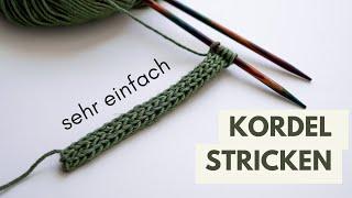 Kordel stricken | I-Cord ohne Strickliesel