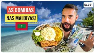 COMO SÃO as COMIDAS nas MALDIVAS?!