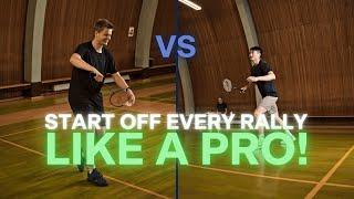 The BEST TIPS to Start a Rally in Badminton Singles