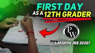 First Day in Class 12th‼️|| Lakshya JEE 2026? || Day in my life as an JEE Aspirant || #studyvlog