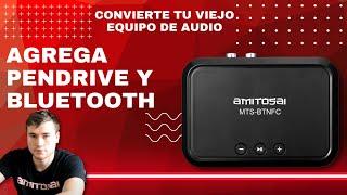 Así de fácil es agregar Pendrive y Bluetooth a tu viejo equipo de audio que suena genial. MTS-BTNFC