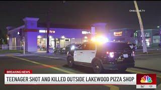 Teenager shot and killed outside Lakewood pizza shop