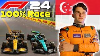 F1 24 - Let's Make Piastri World Champion #18: 100% Race Singapore