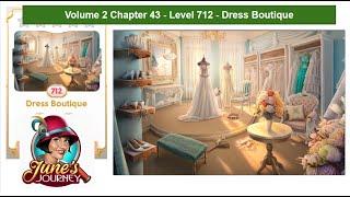 June's Journey - Volume 2 - Chapter 43 - Level 712 - Dress Boutique (Complete Gameplay, in order)