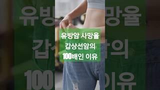 유방암이 갑상선암보다 사망률100배많은이유#암의진실#유방암생존율#갑상선암생존율#항암제